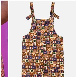 Lucy & Yak Corduroy Dungaree Wide Leg Jumpsuit